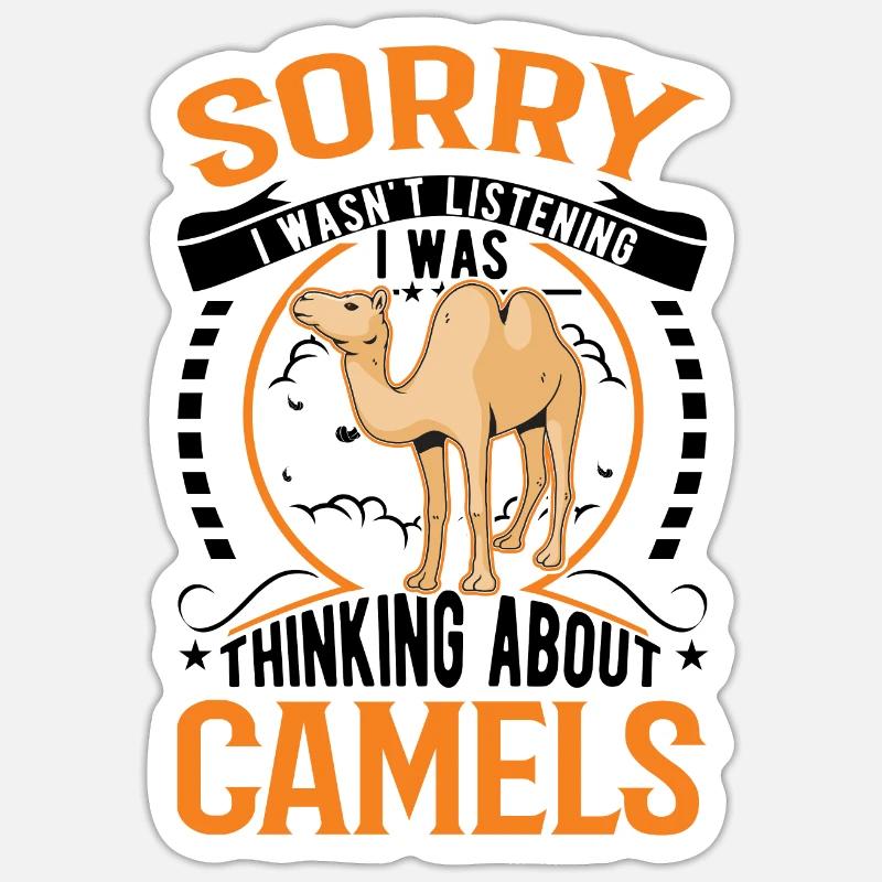 Kamel Dromedar Ägypten Geschenk Großkamel Sticker Größe S (10 x 10 cm)