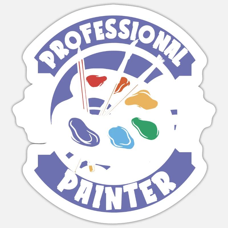 Painter Varnisher Professional Painter Sticker size S (10 x 10 cm)