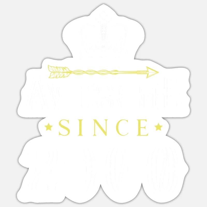 2000 awesome since - Sticker Größe S (10 x 10 cm) - Mattweiß