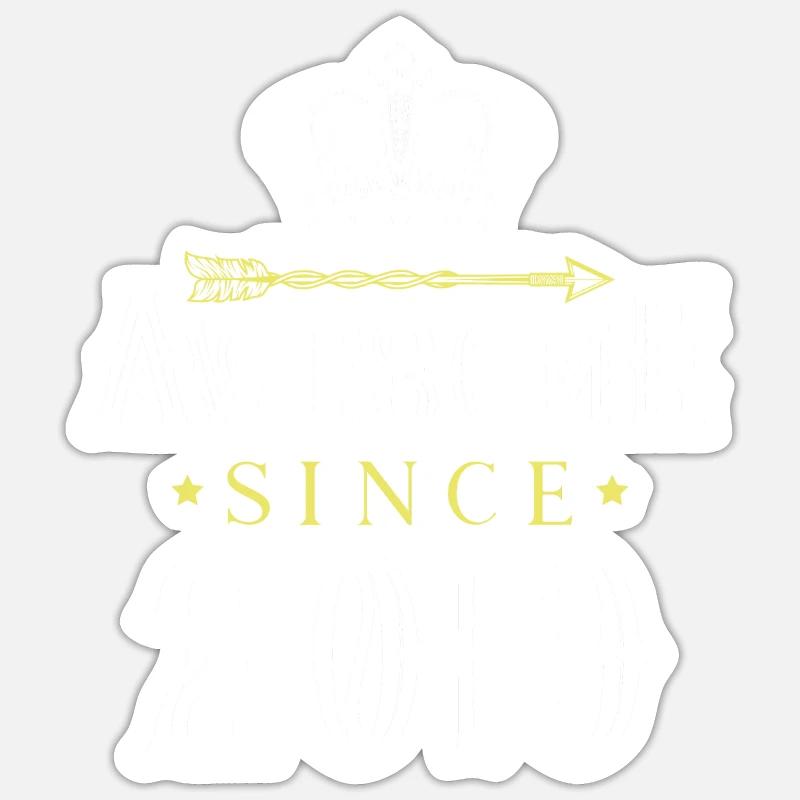 2019 awesome since - Sticker Größe S (10 x 10 cm) - Mattweiß