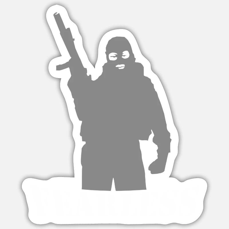 Fearless - Sticker size S (10 x 10 cm) - white matte