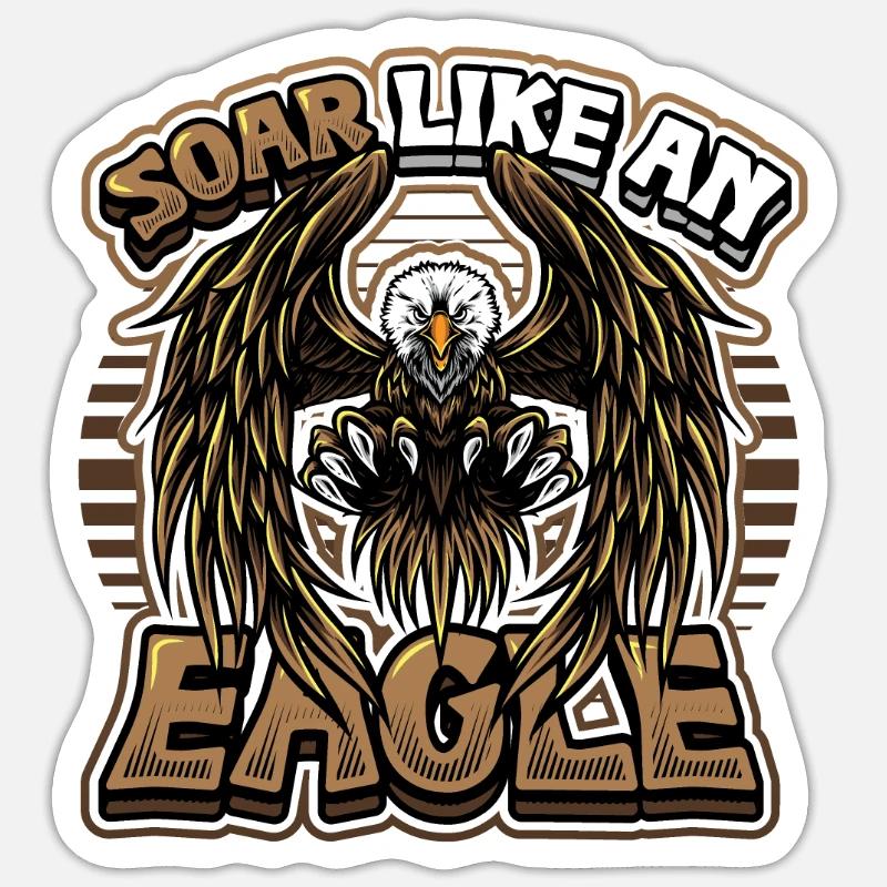 Soar like an eagle Sticker size S (10 x 10 cm)