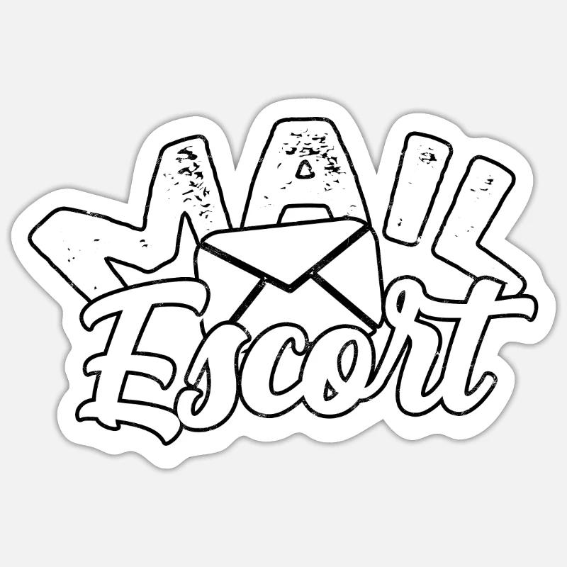 Postman Postman Post Gift Letter Parcel Sticker size S (10 x 10 cm)