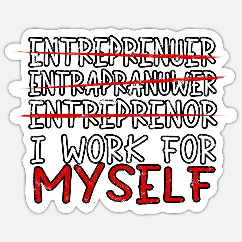 geschäftsführer chef geschenk geschenkidee arbeit Sticker Größe S (10 x 10 cm)