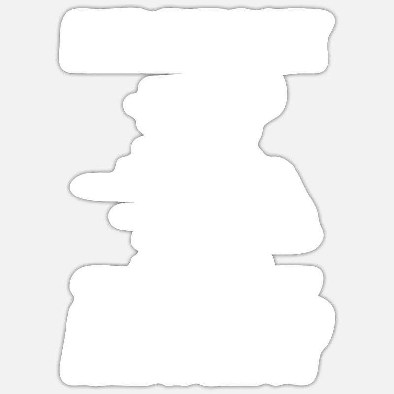Bock auf ein Rennen? Rollstuhlfahrer Rollstuhl - Sticker Größe S (10 x 10 cm) - Mattweiß