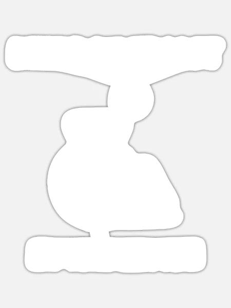 Es war ein Hai Rollstuhlfahrer Rollstuhl - Sticker Größe S (10 x 10 cm) - Mattweiß