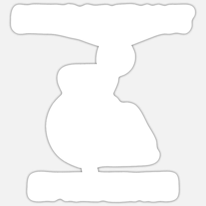 Es war ein Hai Rollstuhlfahrer Rollstuhl Sticker Größe S (10 x 10 cm)