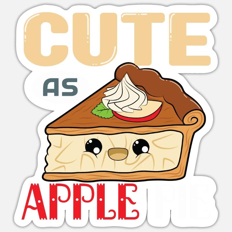 Apple pie Sticker size S (10 x 10 cm)