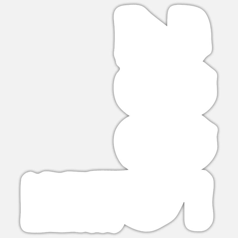 Édition limitée 2005 - Sticker taille S (10 x 10 cm) - blanc mat