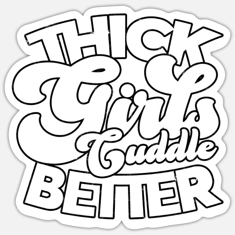 thick thick thighs thick thighs thighs Sticker size S (10 x 10 cm)