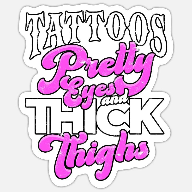 thick thick thighs thick thighs thighs Sticker size S (10 x 10 cm)