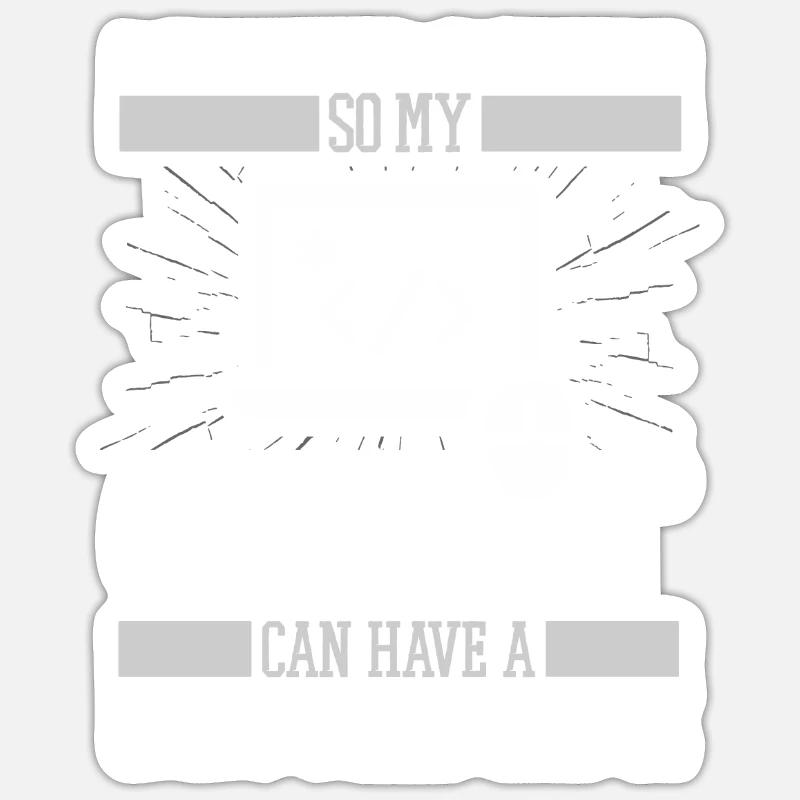 Entwickler Coder Programmierer Katze - Sticker Größe S (10 x 10 cm) - Mattweiß