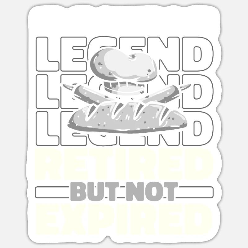 Baking Baker Bakery Retired Sticker size S (10 x 10 cm)