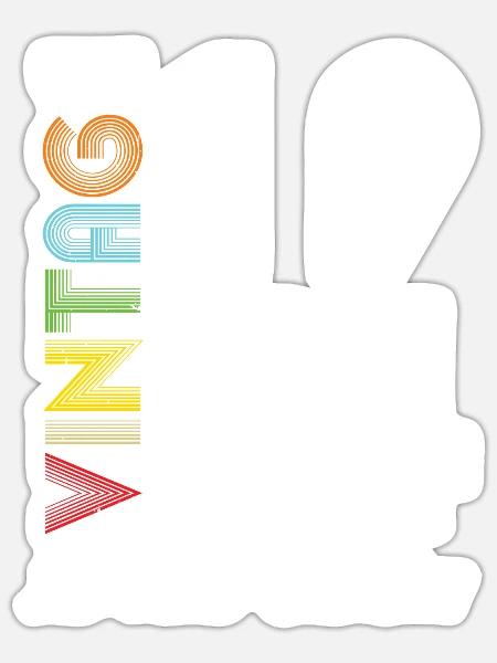 Vintage 1974 Vintage Geburtstag Retro Vintage - Sticker Größe S (10 x 10 cm) - Mattweiß