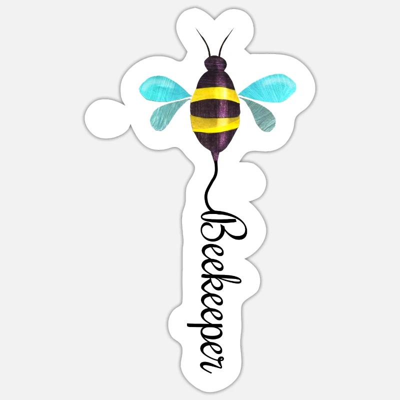 Bee Beekeeper Sticker Größe S (10 x 10 cm)