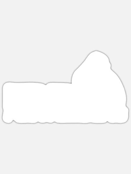 P12 Fichtelberg Drift - Sticker Größe S (10 x 10 cm) - Mattweiß
