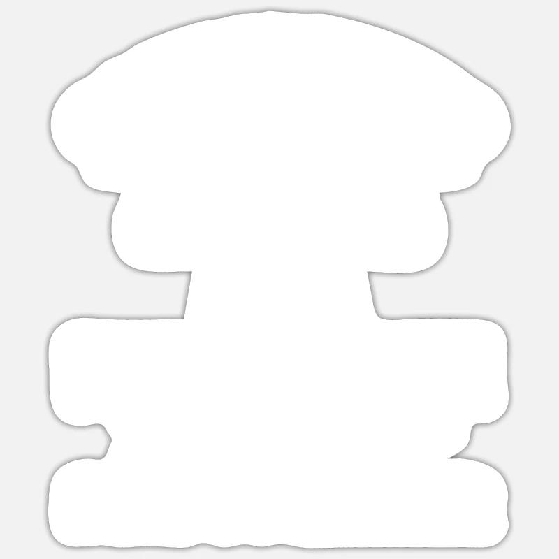 Paire de quadricoptères de drones - Sticker taille S (10 x 10 cm) - blanc mat