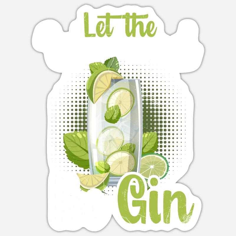 Que le week-end soit gin Sticker taille S (10 x 10 cm)