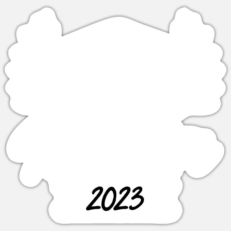 Master 2023 Masterstudium Studium Master Abschluss - Sticker Größe S (10 x 10 cm) - Mattweiß