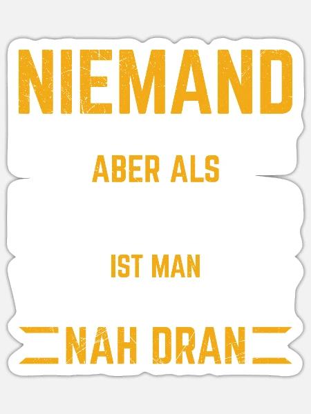 Niemand ist perfekt aber ein Bachelor Abschluss - Sticker Größe S (10 x 10 cm) - Mattweiß