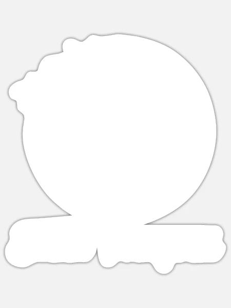 Beach Volleyball - Sticker Größe S (10 x 10 cm) - Mattweiß