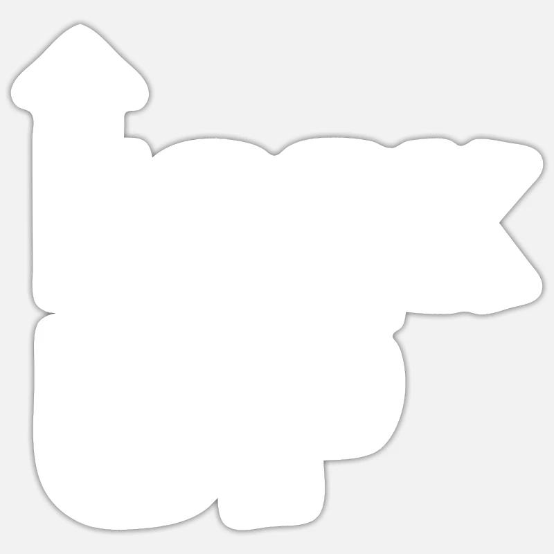 Siehe oben - Sticker Größe S (10 x 10 cm) - Mattweiß