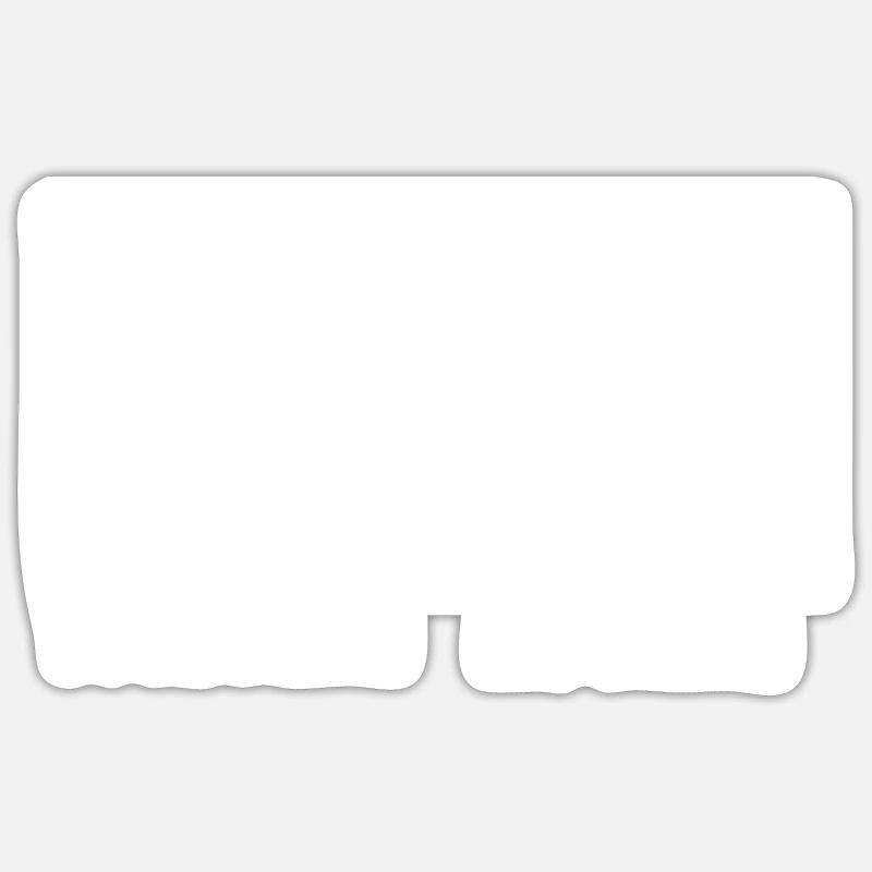 Cajon Box Drum Instrument Peruvian Cajon - Sticker size S (10 x 10 cm) - white matte
