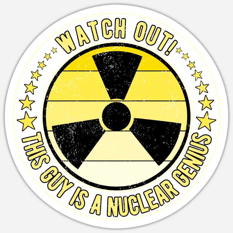 Nuclear Engineer Nuclear Technician Sticker size S (10 x 10 cm)