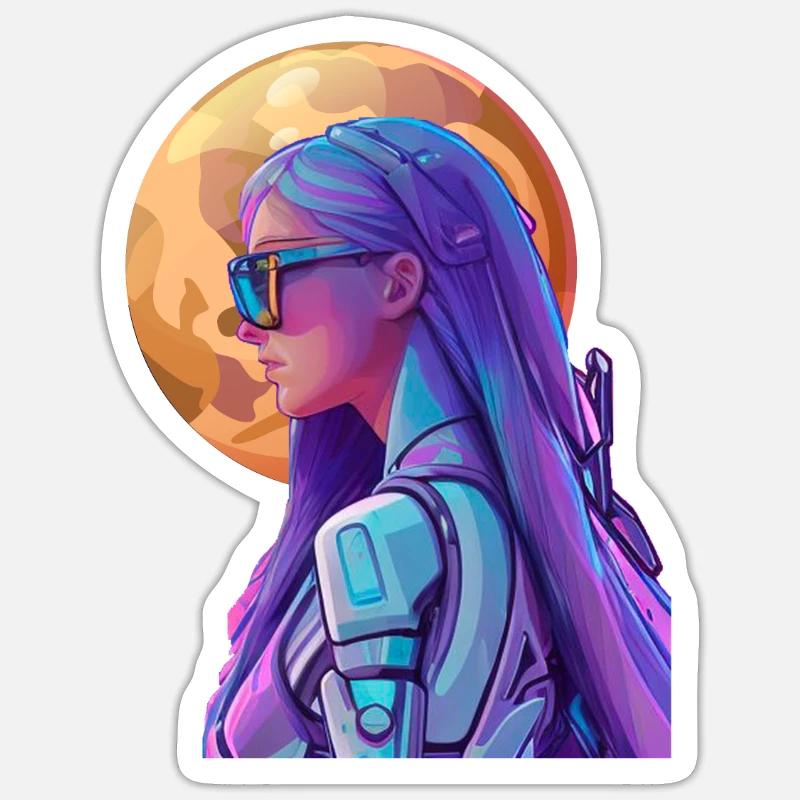 Chasseur spatial 3 Sticker taille S (10 x 10 cm)