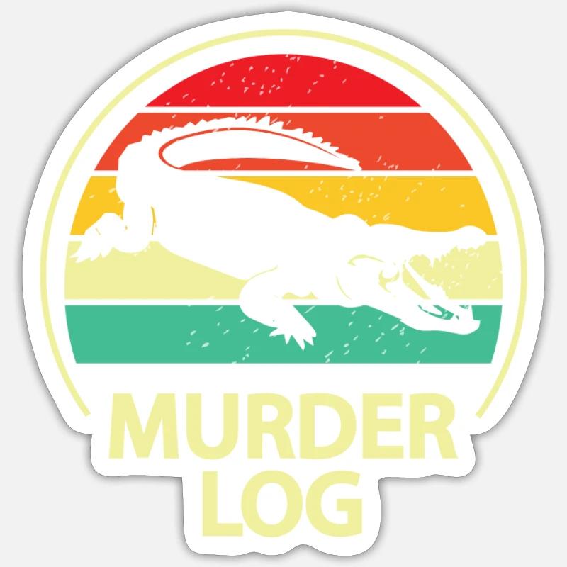 Murder Log Sticker size S (10 x 10 cm)