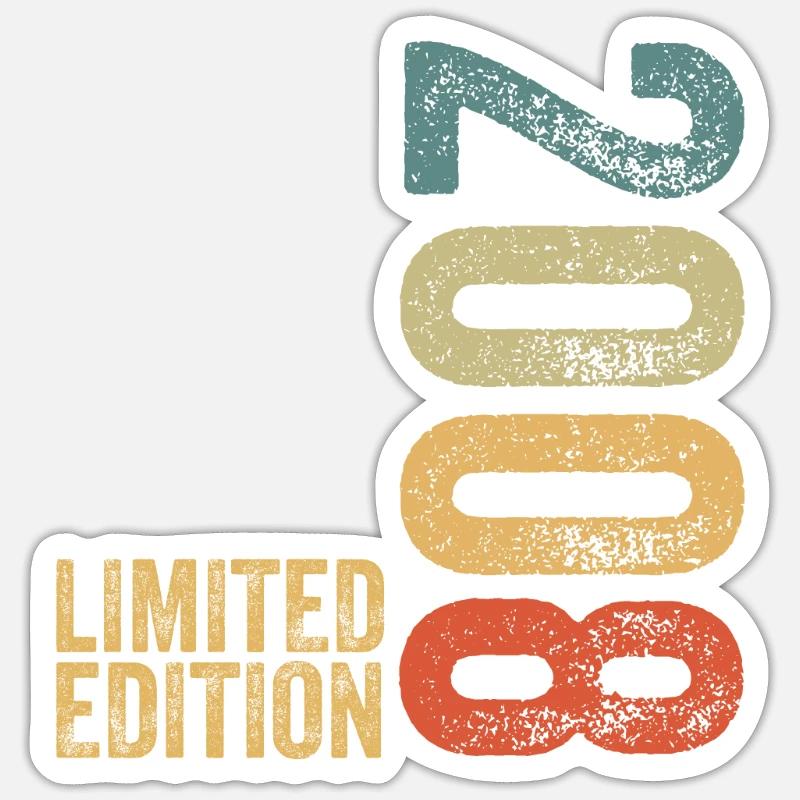 Édition limitée 2008 - Sticker taille S (10 x 10 cm) - blanc mat