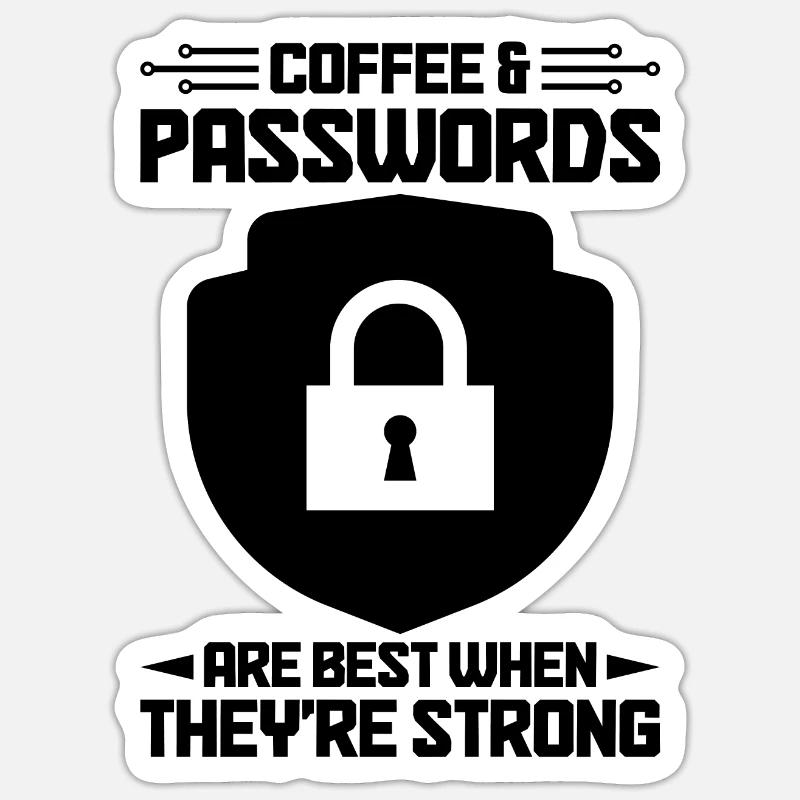 Cybersecurity Computer Security Cybersecurity - Sticker size S (10 x 10 cm) - white matte
