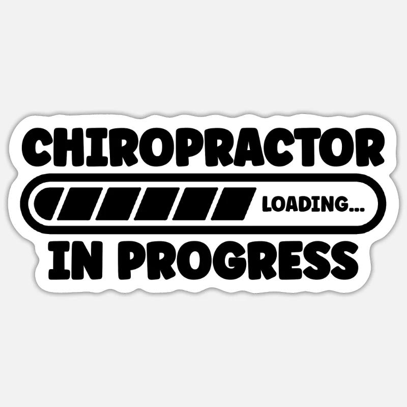 Chiropractor Loading In Chiro Massage Chiropractor Sticker Größe S (10 x 10 cm)