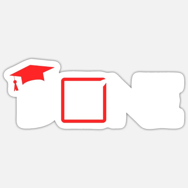 Master Thesis DONE Master Abschluss Sticker Größe S (10 x 10 cm)
