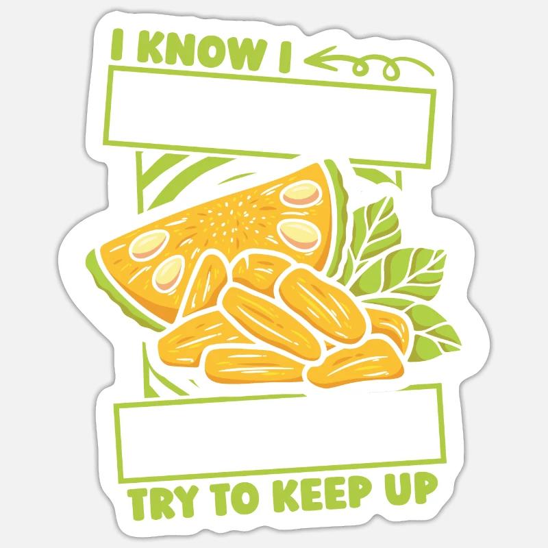 Jackfruit Mädchen Sticker Größe S (10 x 10 cm)