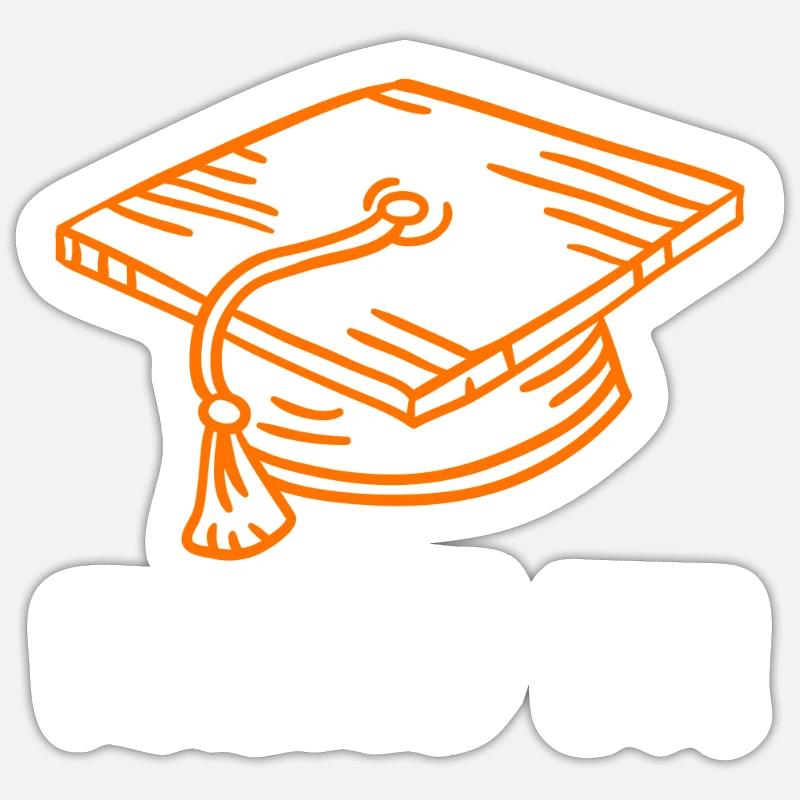 Cloué it Diplôme de Bachelor Master Sticker taille S (10 x 10 cm)