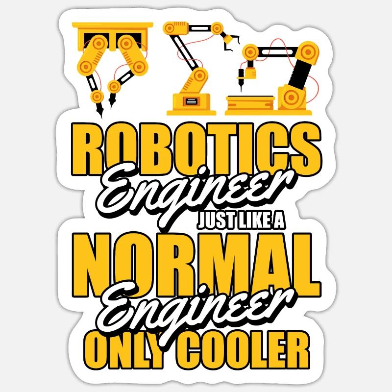 Robotics Ai Robot - Sticker size S (10 x 10 cm) - white matte