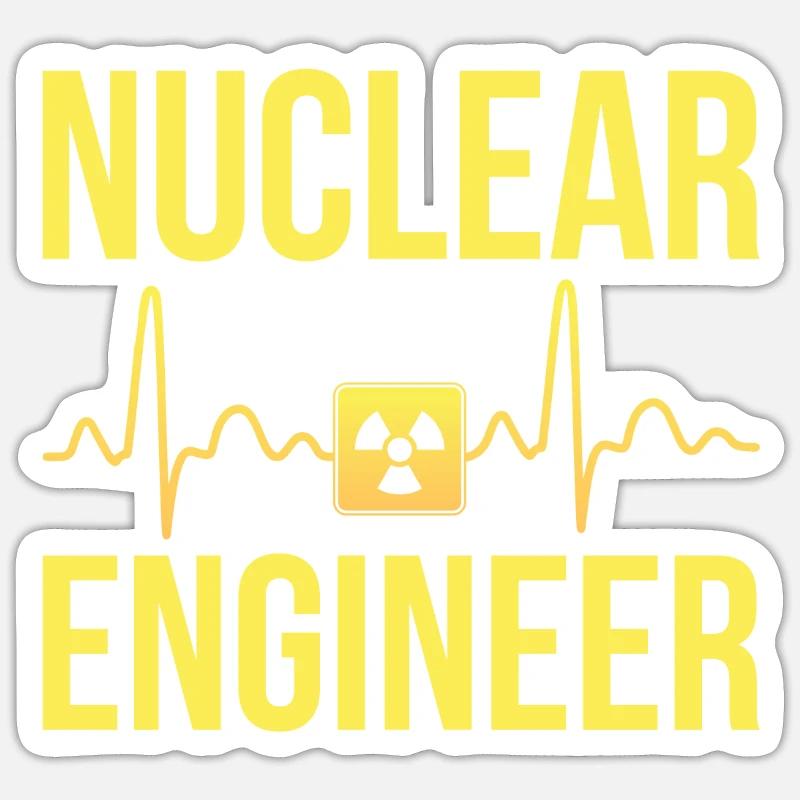 Nuclear Engineer - Sticker size S (10 x 10 cm) - white matte