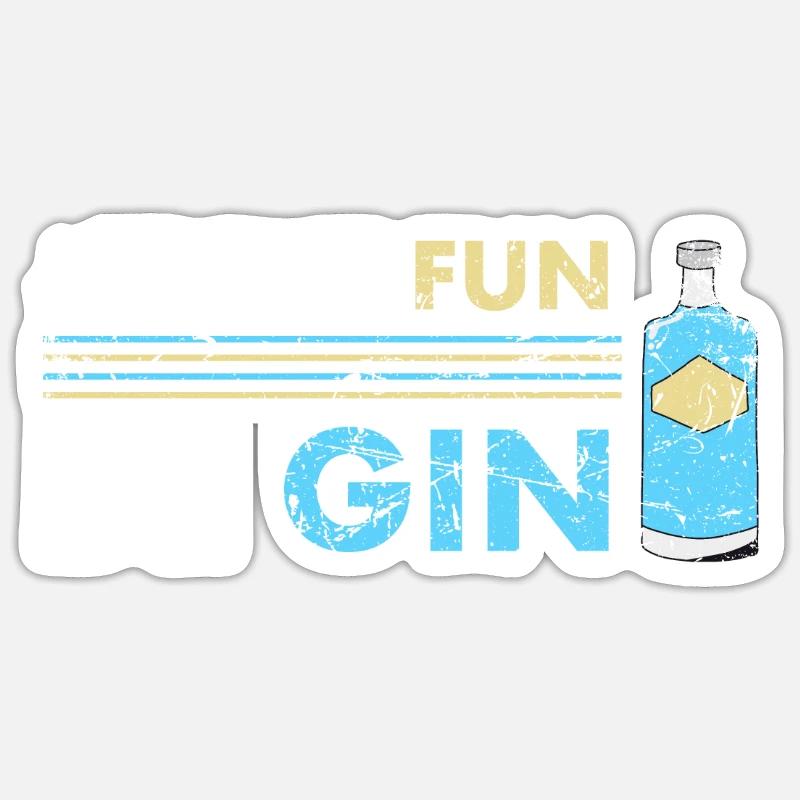 Be Gin - Sticker Größe S (10 x 10 cm) - Mattweiß
