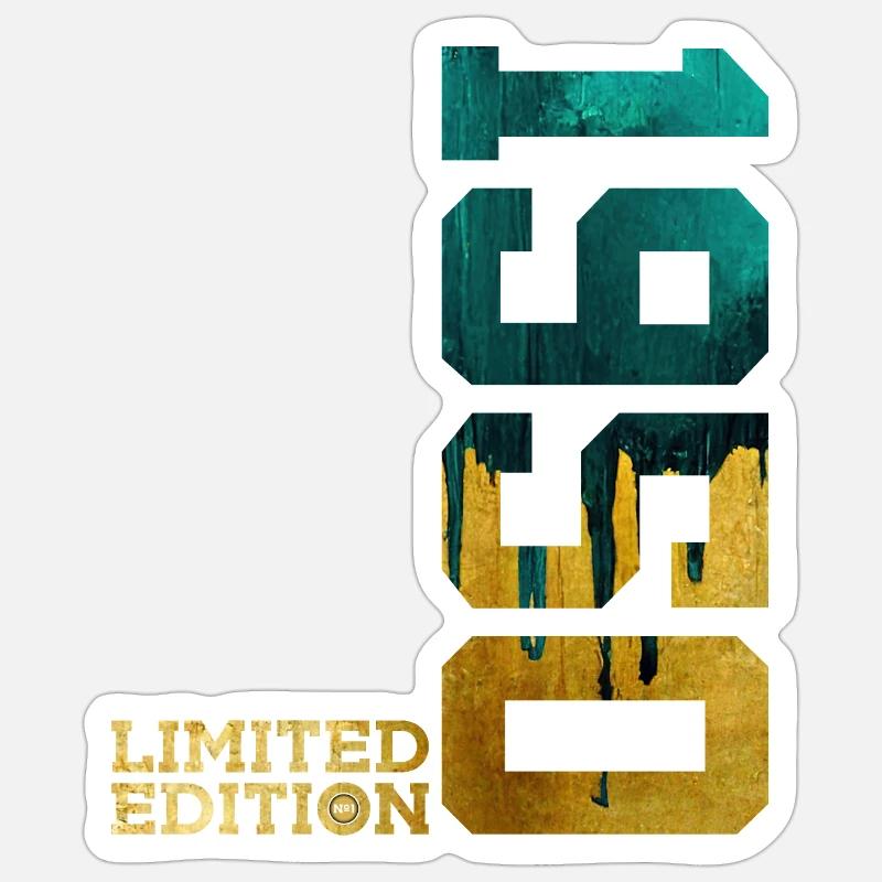 76E ANNIVERSAIRE ÉDITION LIMITÉE 1950 - Sticker taille S (10 x 10 cm) - blanc mat