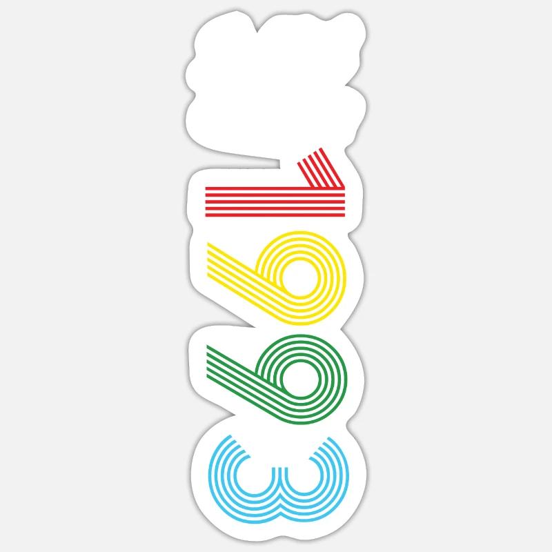 Édition limitée 1993 - Sticker taille S (10 x 10 cm) - blanc mat