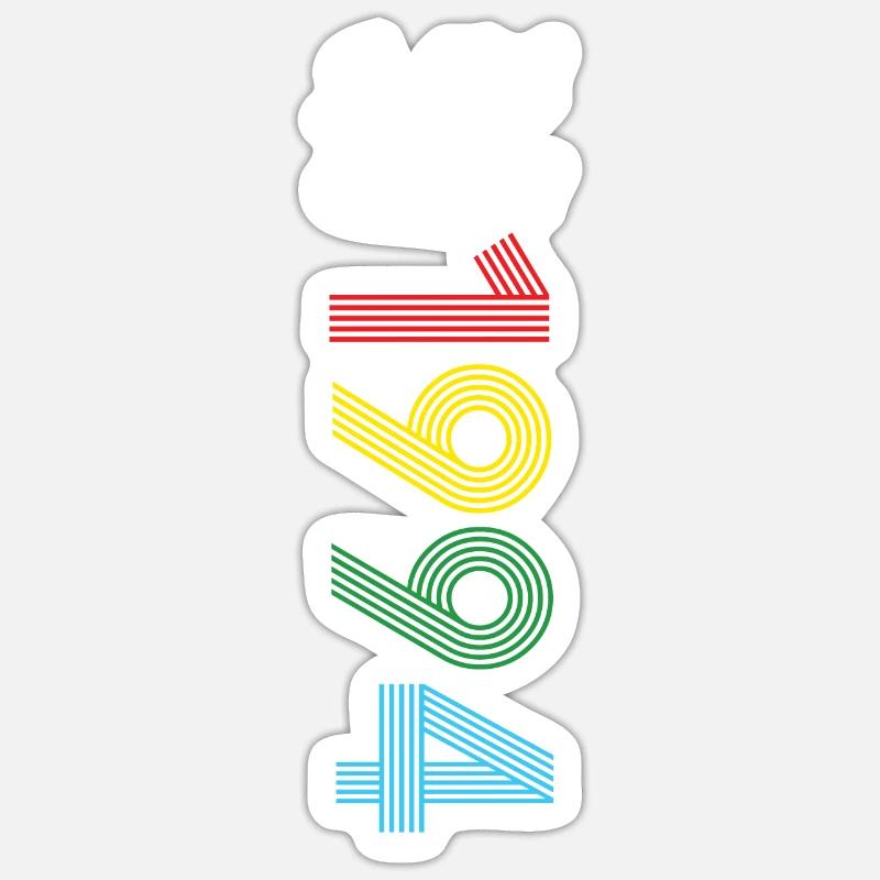Édition limitée 1994 - Sticker taille S (10 x 10 cm) - blanc mat