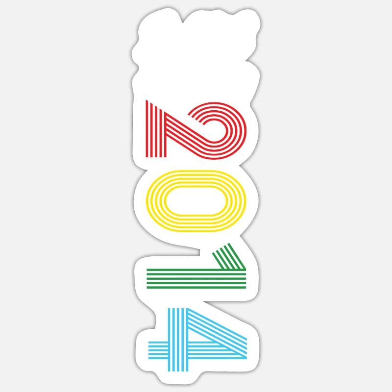 Édition Limitée 2014 - Sticker taille S (10 x 10 cm) - blanc mat