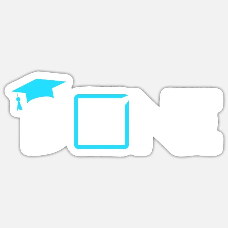 Mémoire de Master DONE Master - Sticker taille S (10 x 10 cm) - blanc mat
