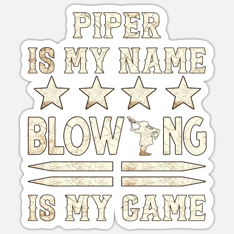 Cornemuse Kilt Écossais Beat Cornemuse Sticker taille S (10 x 10 cm)