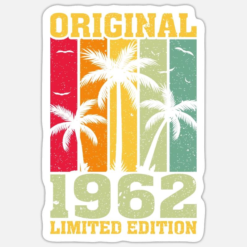 Édition Originale Limitée De 1962 - Sticker taille S (10 x 10 cm) - blanc mat
