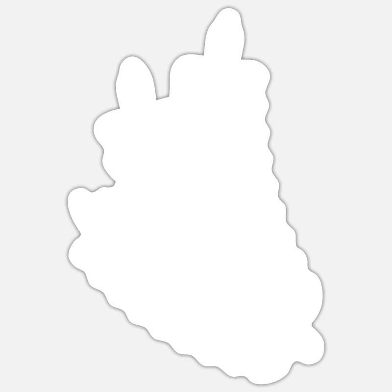 Weizen Ähre - Sticker Größe S (10 x 10 cm) - Mattweiß