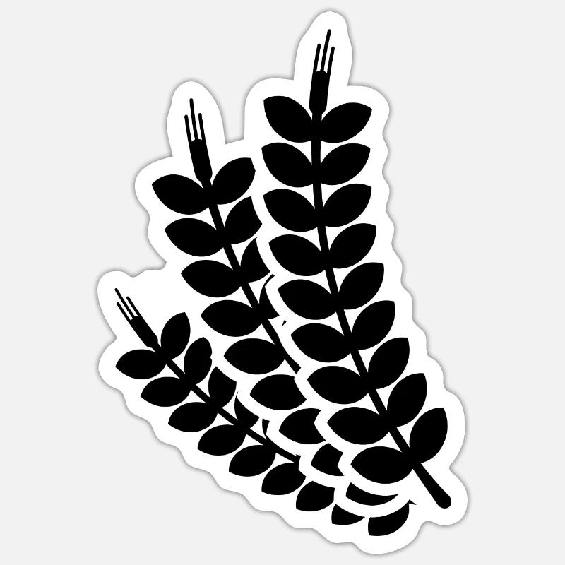 Weizen Ähre Sticker Größe S (10 x 10 cm)