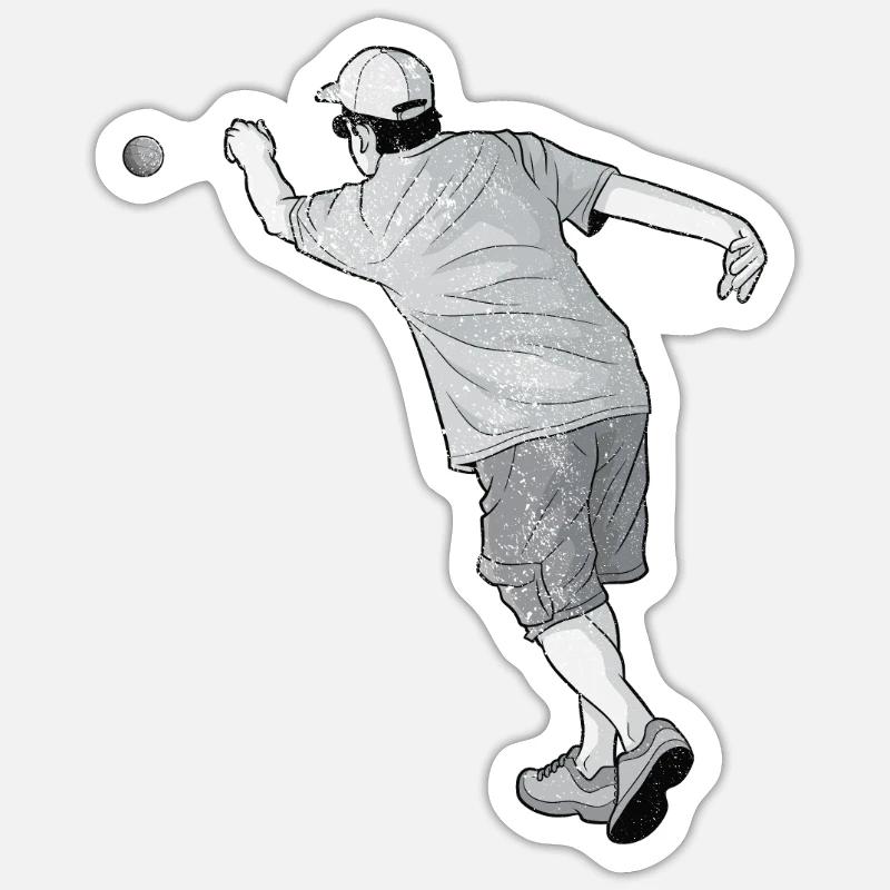 Jeu de pétanque Boule Set Boccia - Sticker taille S (10 x 10 cm) - blanc mat