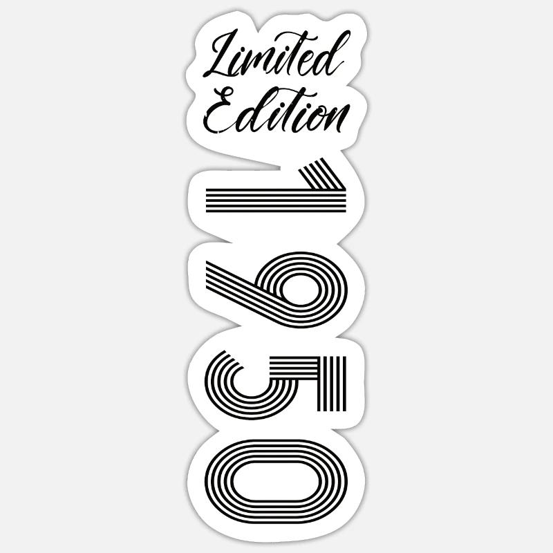 Édition limitée 1950 - Sticker taille S (10 x 10 cm) - blanc mat